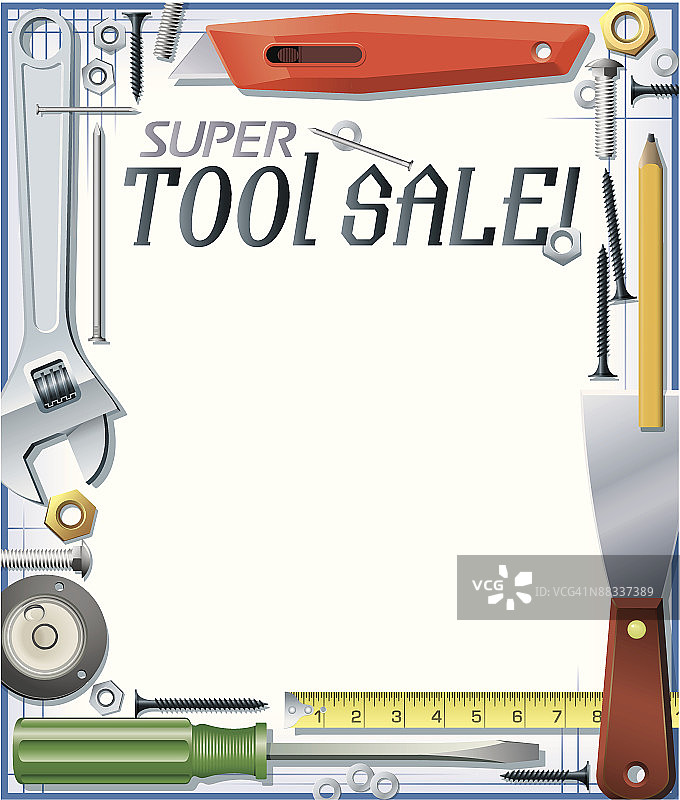 边框，标题，超级工具促销，工具边框图片素材