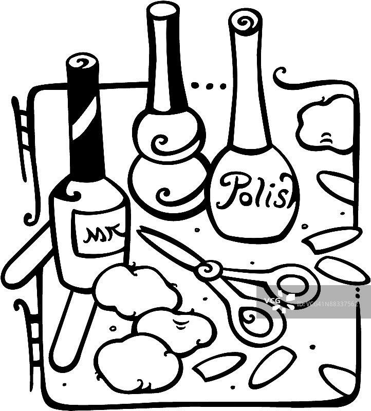 美甲护理元素，指甲油图片素材