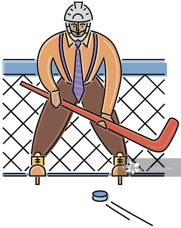 冰球守门员图片素材