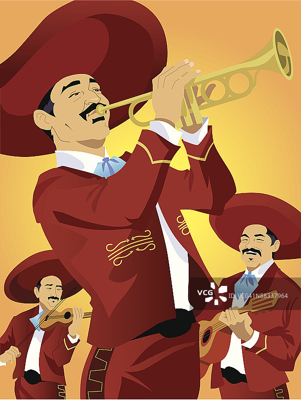 墨西哥流浪乐队图片素材