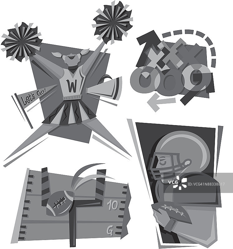 足球元素，加油分层灰度返校节，大赛时刻图片素材