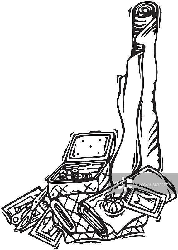 缝纫用品，免费改动图片素材