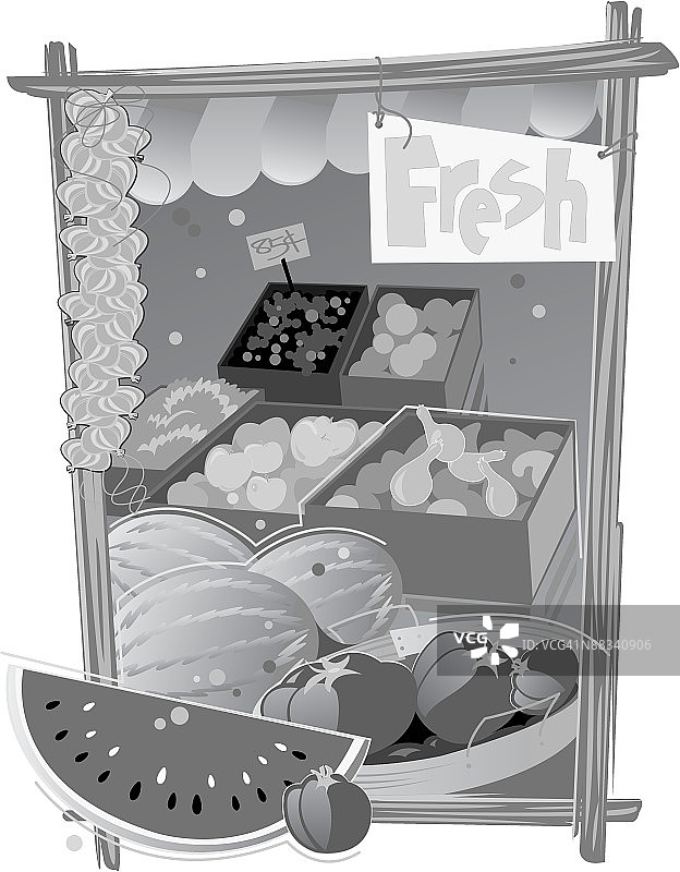 新鲜蔬菜摊位图片素材