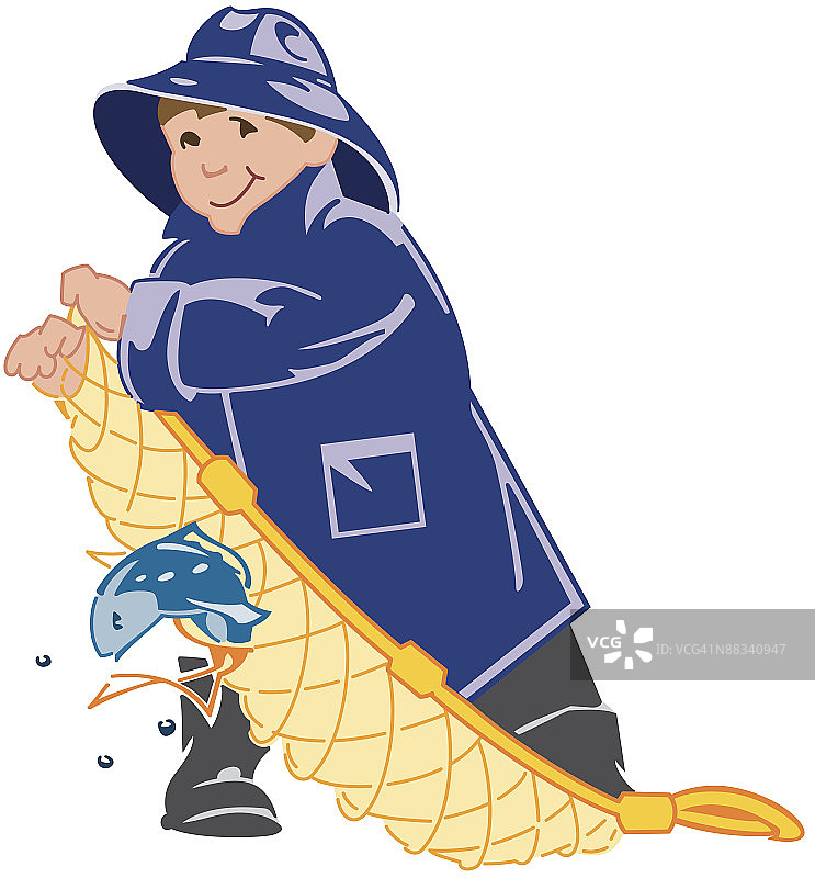 商业渔民彩色照片图片素材