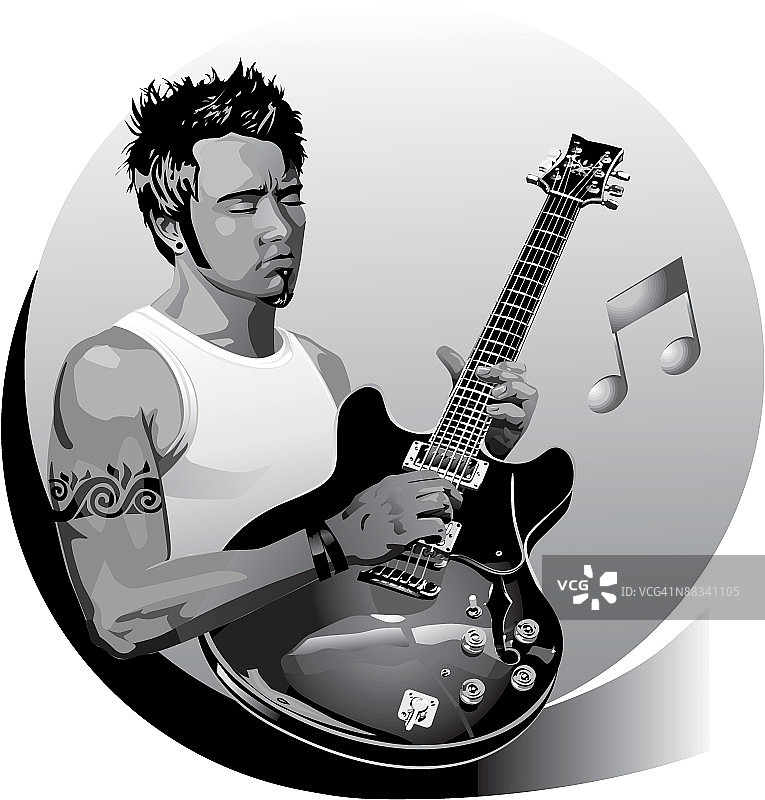 男吉他手图片素材