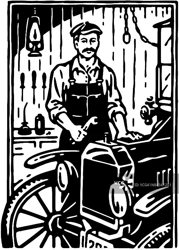 老式机械师，多年的优质工作图片素材