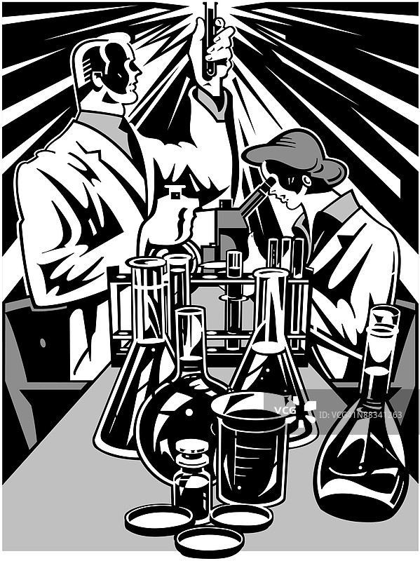 男性、女性、医学研究 分层图片素材