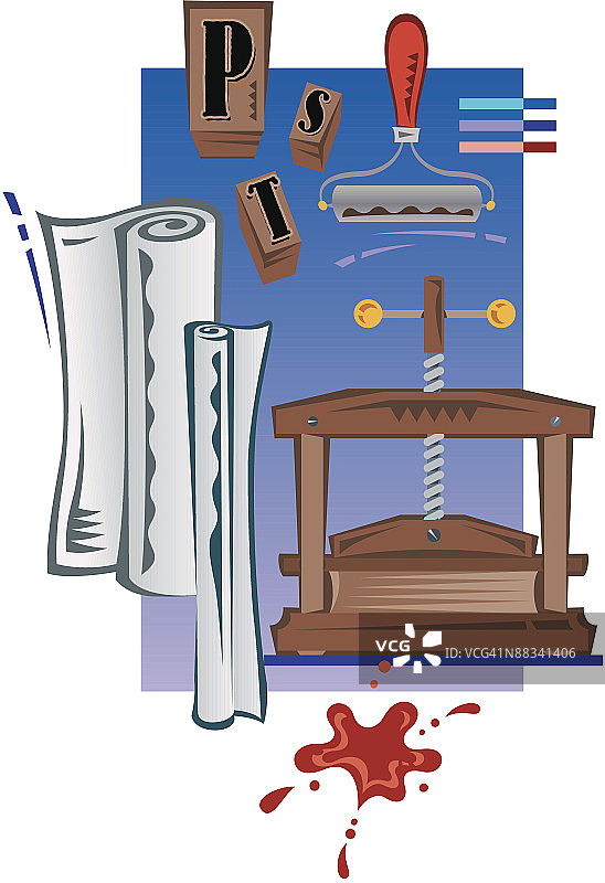 印刷店元素图片素材
