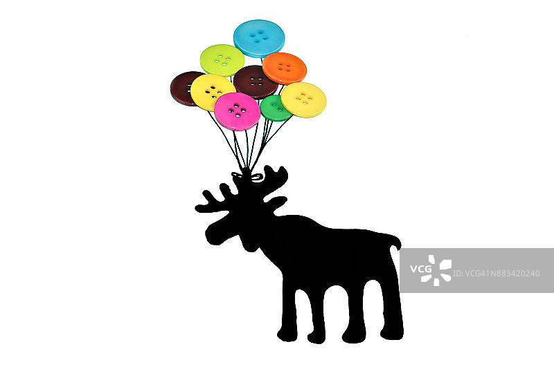 驼鹿气球图片素材