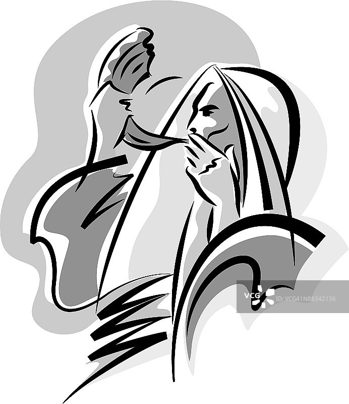 吹羊角号的拉比图片素材