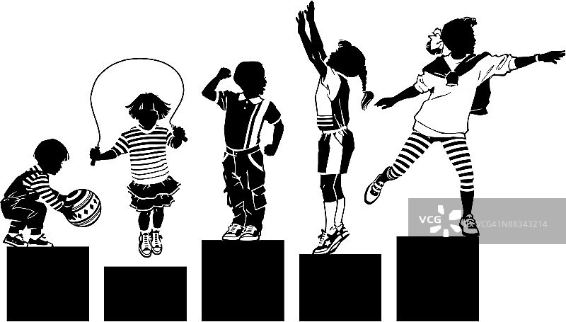 基座上的儿童图片素材