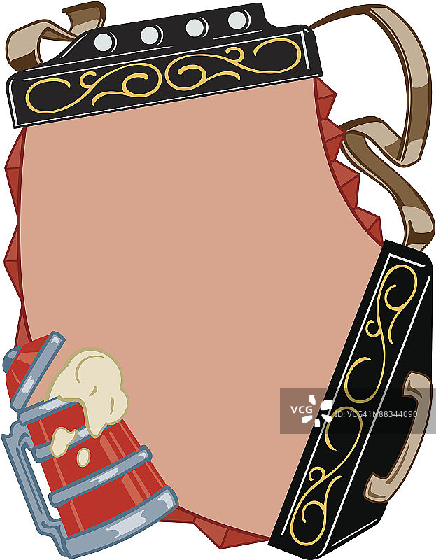 边框，手风琴，分组元素，彩色，Illustrator Ver. 5图片素材
