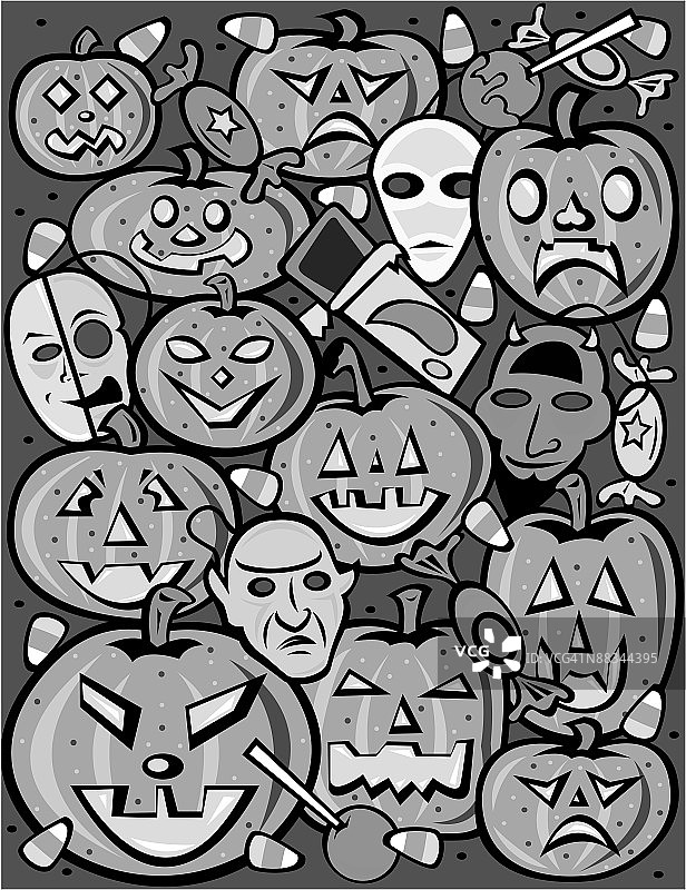 万圣节元素纹理图片素材