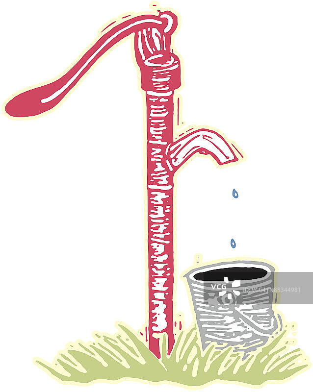 彩色水泵图片素材