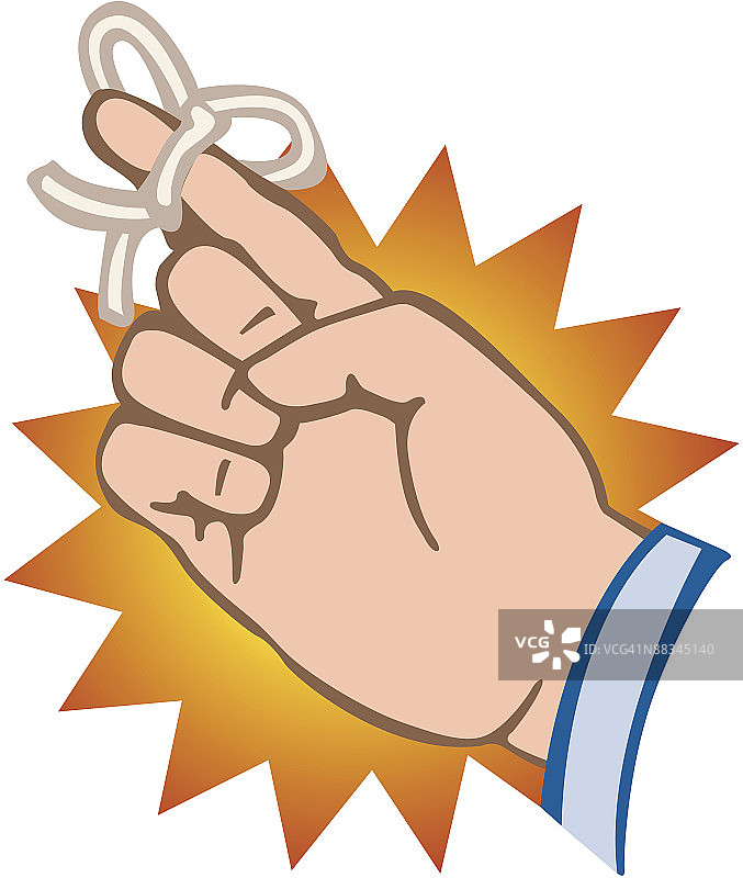 缠绕着绳子的手指，提醒事项图片素材