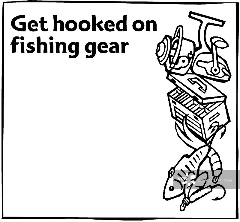 边框标题钓鱼装备推荐图片素材