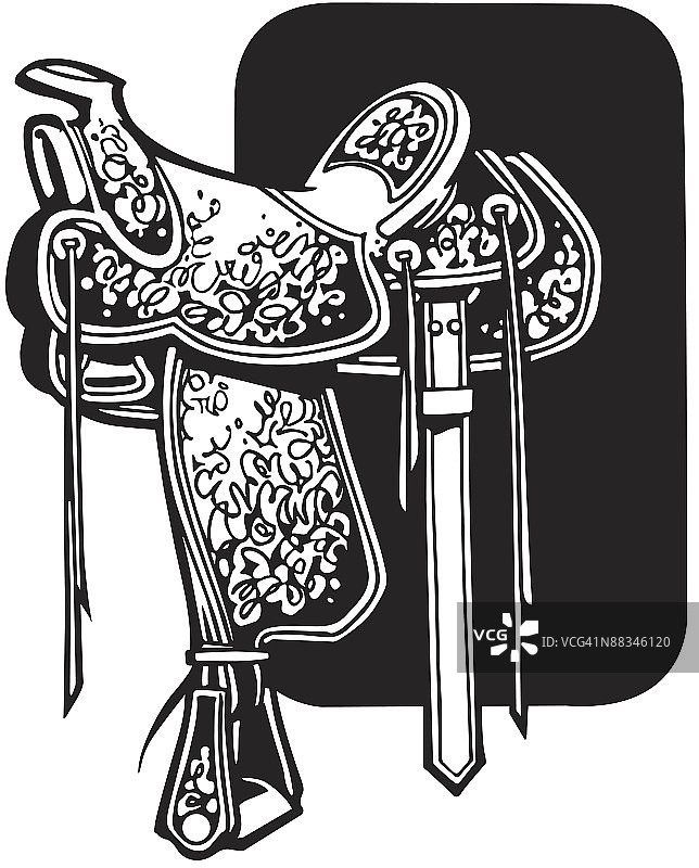 西部马鞍图片素材