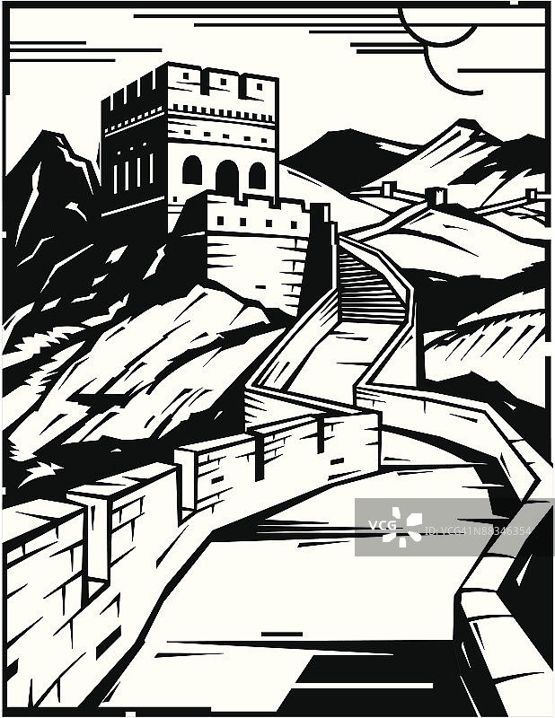 中国长城图片素材