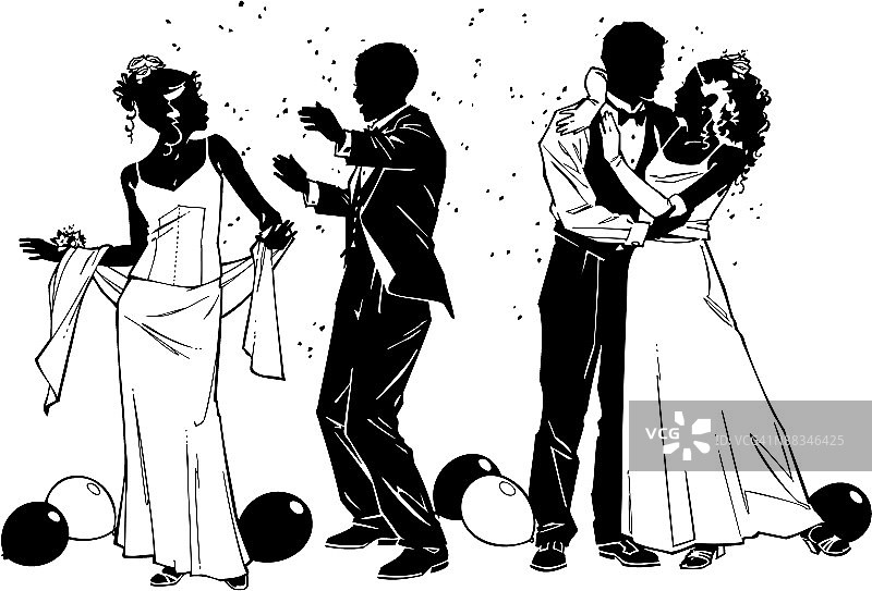 舞会情侣跳舞图片素材