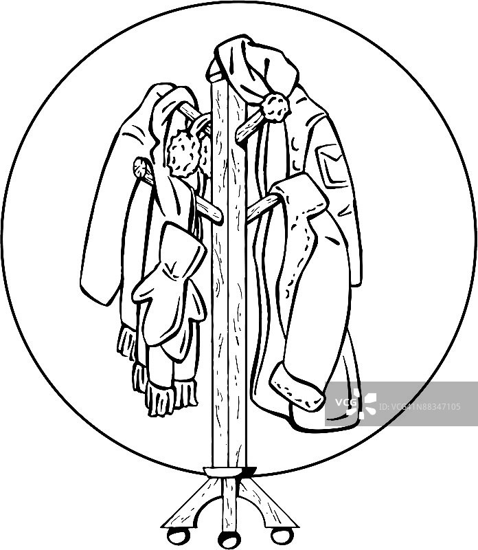 衣帽架图片素材