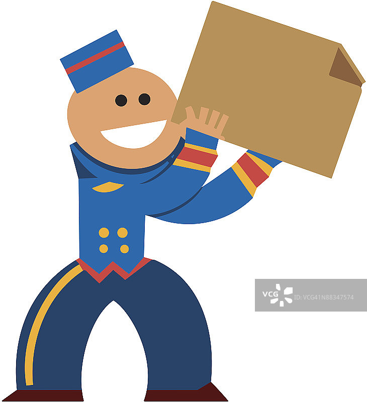 彩色服务生引导牌边框（黑白版本亦可用，019-0896），专人派送，微笑服务图片素材