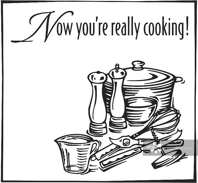 厨房用具边框标题图片素材