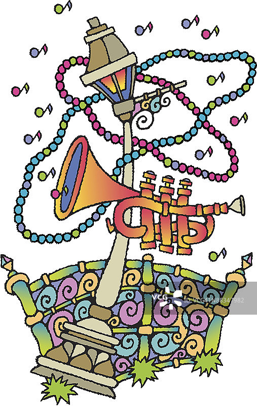 狂欢节元素，庆祝最后的狂欢图片素材