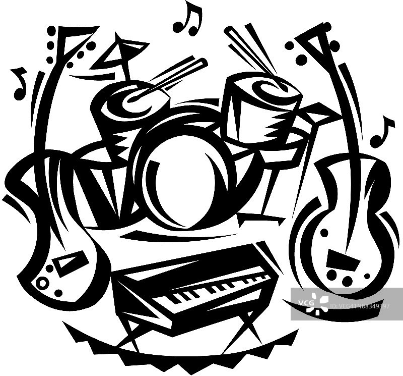 乐器演奏歌曲，悦耳动听图片素材