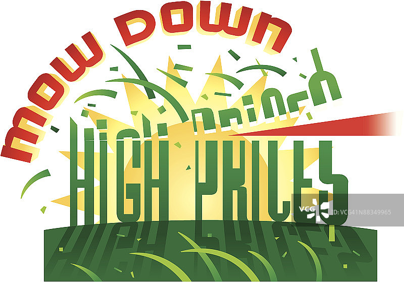 标题，降低高价，彩色图片素材