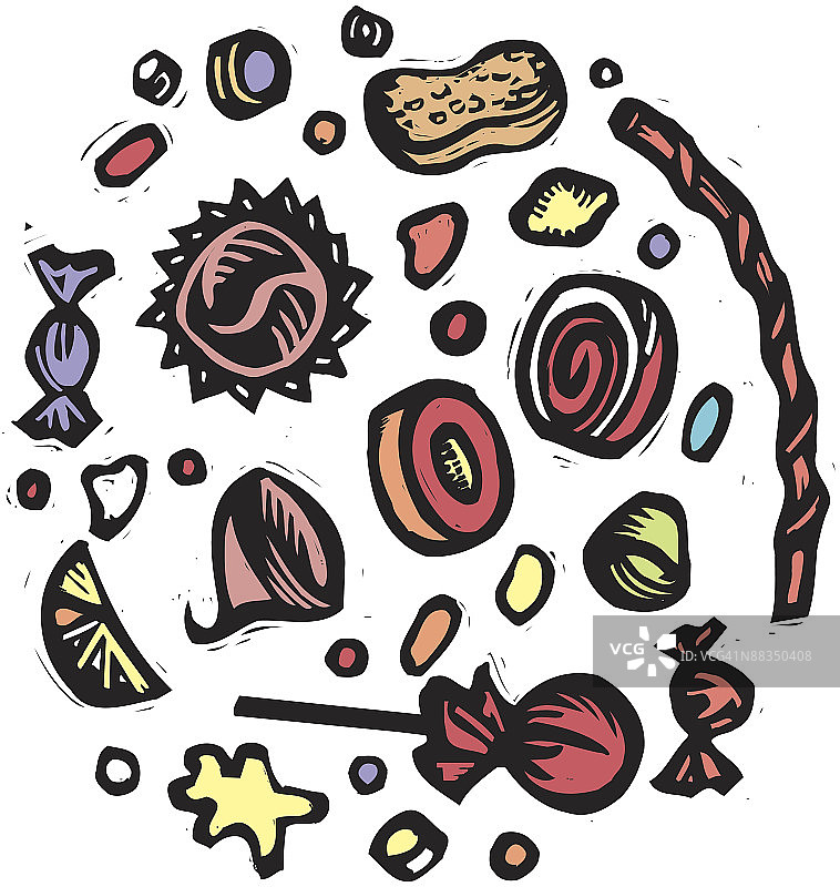 彩色糖果图片素材