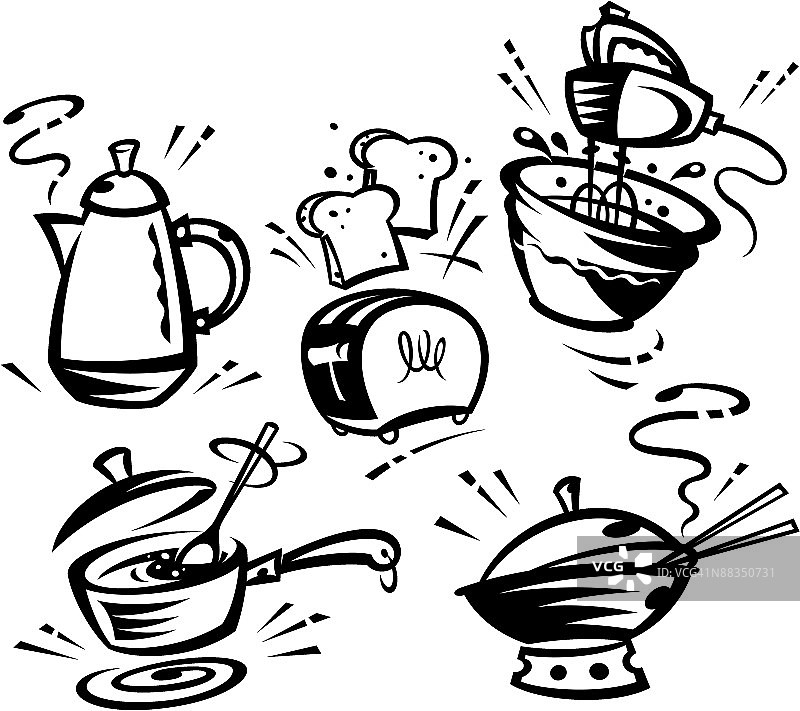 厨房用品：您的厨房必备图片素材