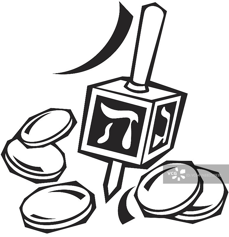 光明节金币“节日快乐”季节问候图片素材