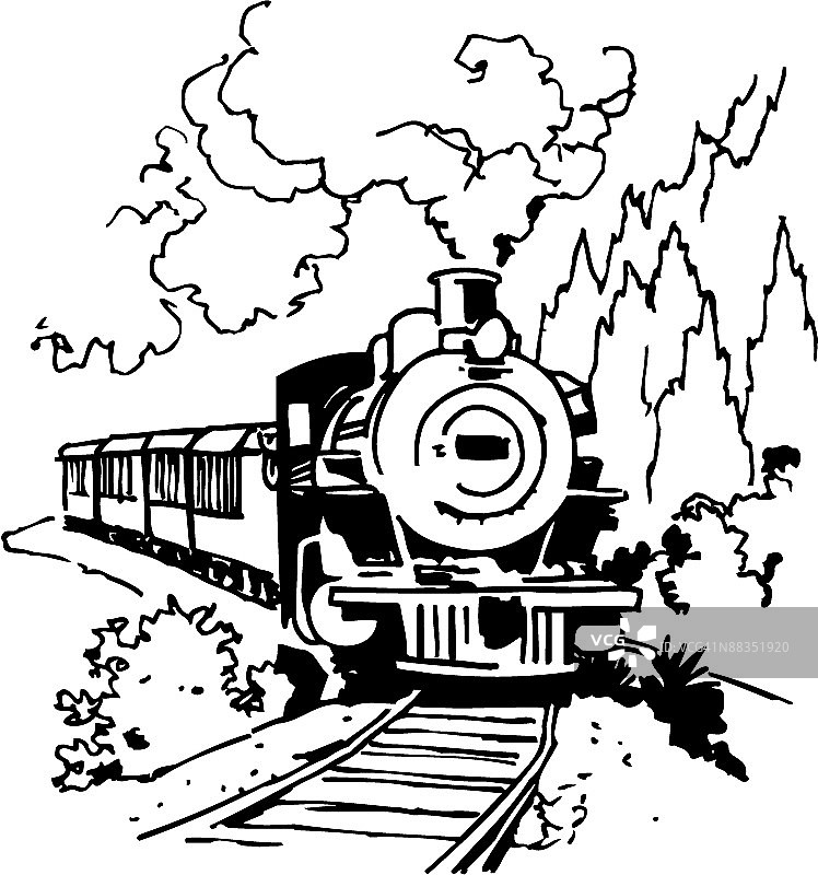 蒸汽机车图片素材