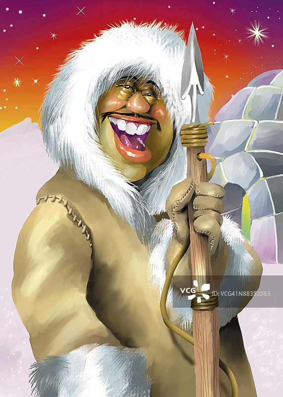 爱斯基摩人彩色低分辨率图片素材