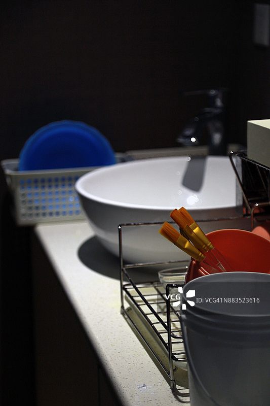 更衣室角落图片素材