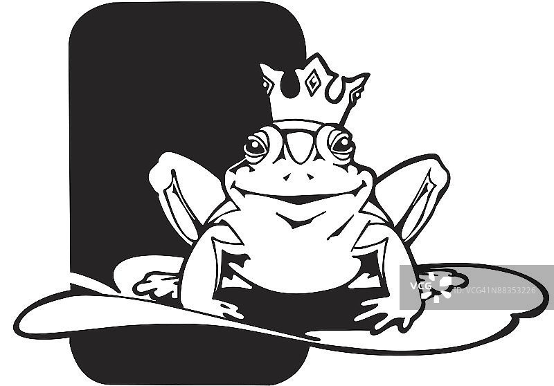 戴皇冠的青蛙分层素材图片素材