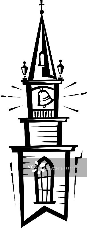 教堂尖塔图片素材