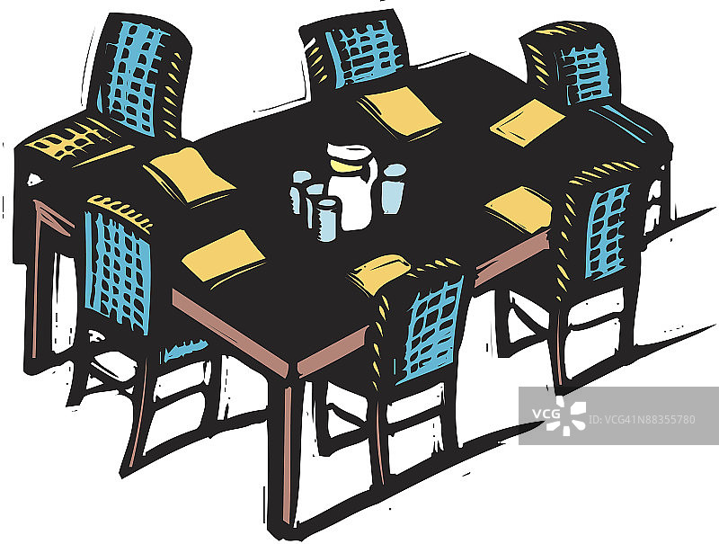 彩色会议桌椅图片素材