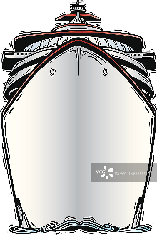 游轮船头图片素材
