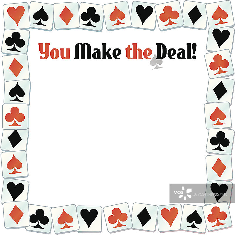 边框标题纸牌促销banner图片素材