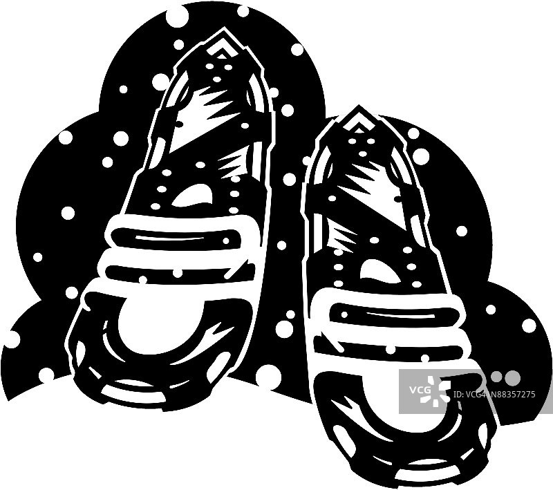 现代雪鞋图片素材