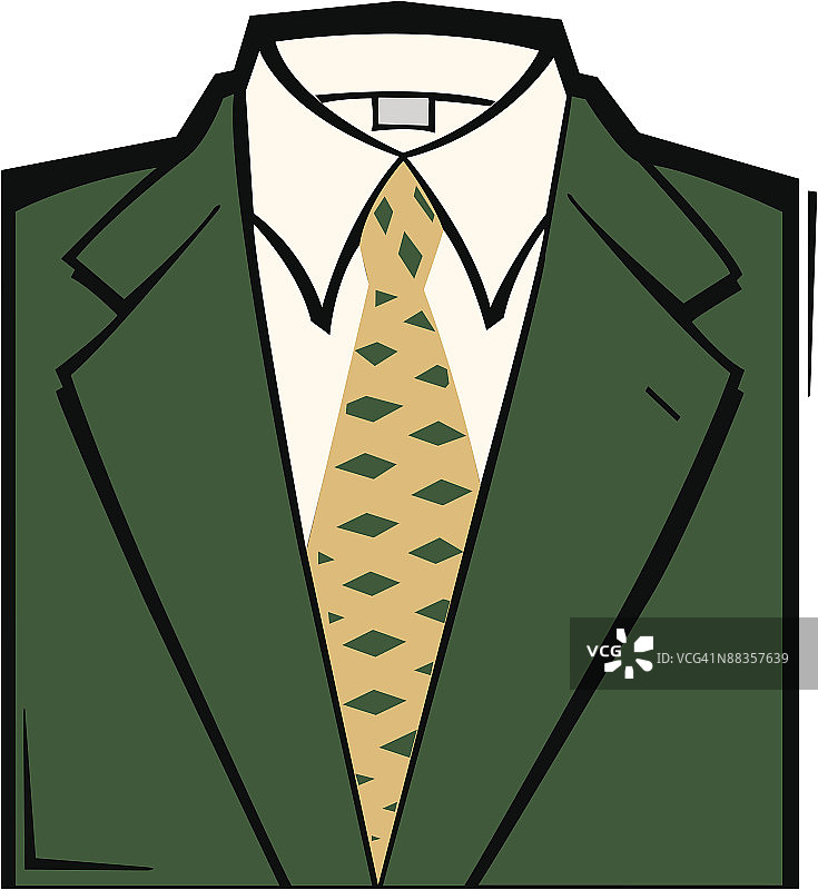 西装领带“颜色”Illustrator Ver. 5图片素材