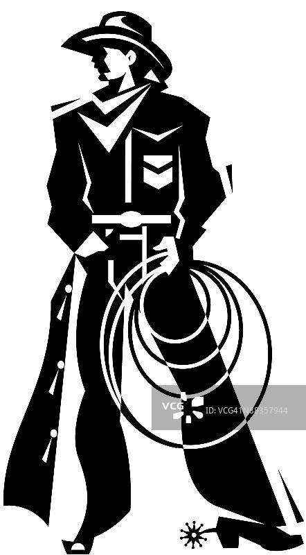 挥舞套索的牛仔促销图片素材