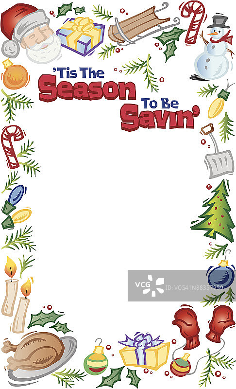 节日元素主题边框图片素材