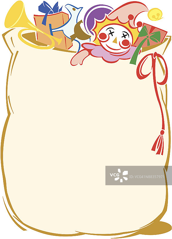 边框，玩具袋配色元素图片素材