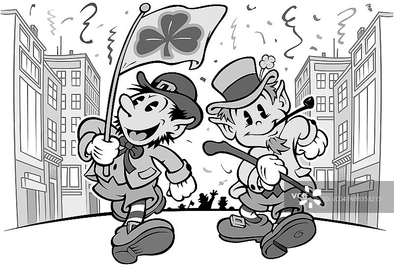 矮精灵游行图片素材