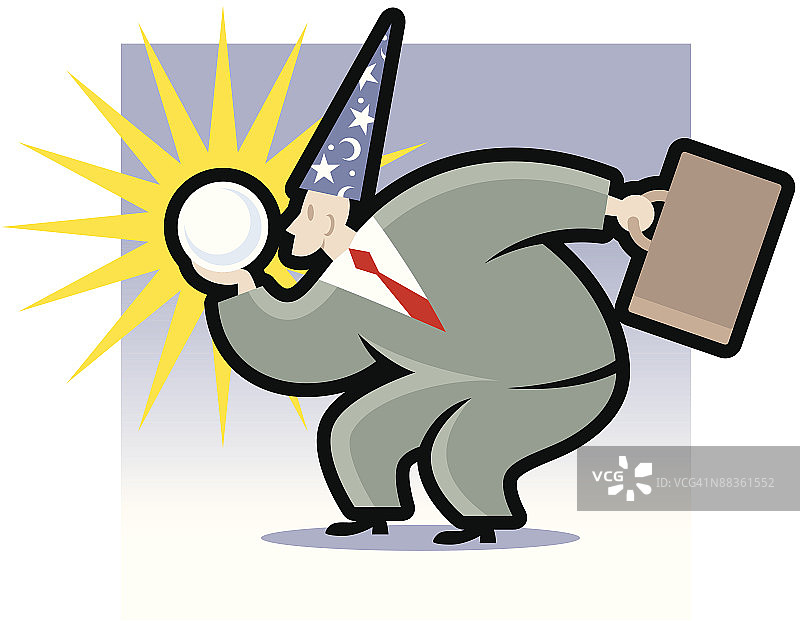 看水晶球的商人 分层 也提供灰度图，001_9804 未来一片光明 展望未来图片素材