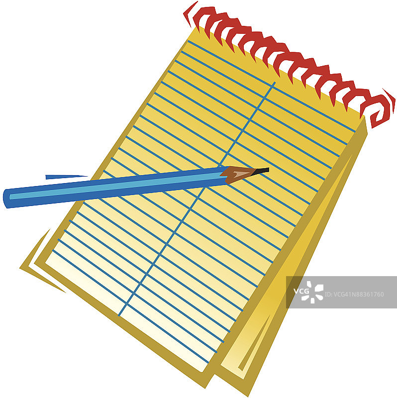 速记本铅笔标志图片素材