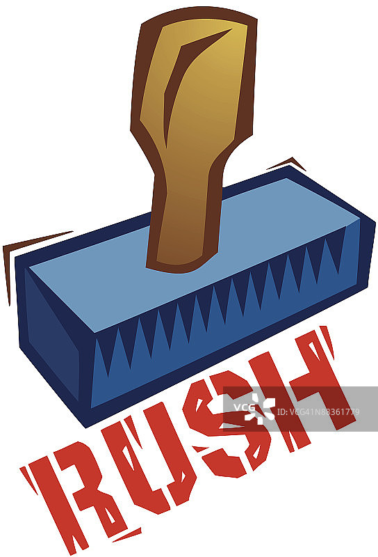 符号，橡皮图章，“紧急”彩色标题图片素材