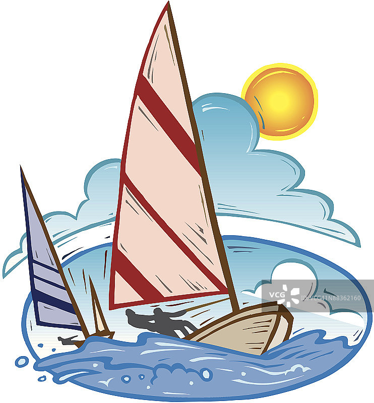 帆船比赛图片素材